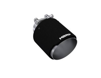MBRP Exhaust - MBRP Exhaust T5191CF Tip 4.5" OD Out 2.5" ID 6.5" Length Dual Wall CF T304