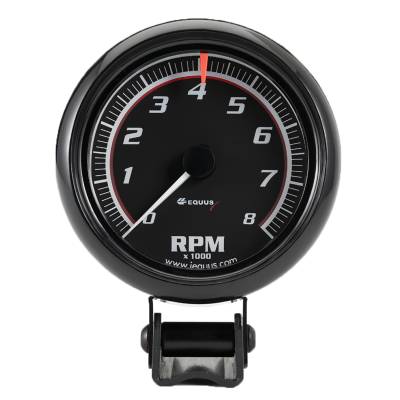 Equus - Equus E6086 Gauge Tachometer 2 1/2" 8k RPM Blk Dial Blk Case 6000 Series