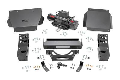 Rough Country Suspension Systems - Rough Country Front Hidden Winch Mount Kit w/Winch for 24-25 Tacoma 4WD 72013