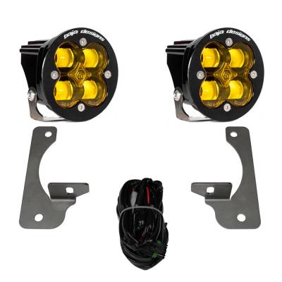 Baja Designs - Baja Designs 448145 Squadron-R SAE Fog Pocket Light Kit for 07-18 Wrangler JK