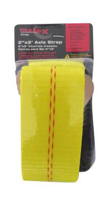 TrailFX - TrailFX A92031Y 24" x 2" Axle Strap Yellow 1666lb Load w/D-Ring Single