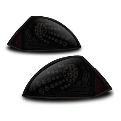 Winjet - Winjet CTWJ-0040-BS Black Smoke LED Taillights for 00-05 Mitsubishi Eclipse