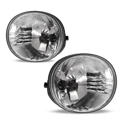 Winjet - Winjet CFWJ-0077-C Clear Fog Lights w/Wiring for Rav4 Avalon 4Runner & ES330
