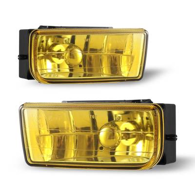 Winjet - Winjet CFWJ-0079-Y Yellow Fog Lights for 92-98 BMW 3 Series E36/M3