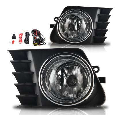 Winjet - Winjet CFWJ-0421-C Clear Fog Lights w/Wiring Kit for 11-14 Toyota Prius V