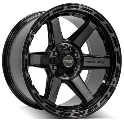 4PLAY - 4PLAY Wheels 4P63 20x10 6x5.5/135 -18mm Black/Brushed 4P63-20100-6D55-18BBT