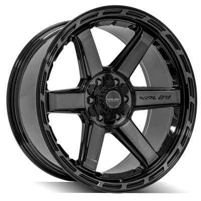 4PLAY - 4PLAY Wheels 4P63 22x10 6x5.5/135 -18mm Black/Brushed 4P63-22100-6D55-18BBT