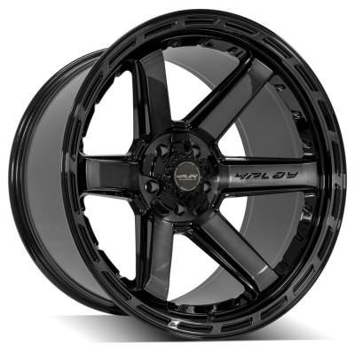 4PLAY - 4PLAY Wheels 4P63 22x12 5x5.0/5.5 -44mm Black/Brushed 4P63-22120-5D55-44BBT