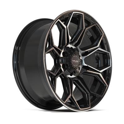 4PLAY - 4PLAY Wheels 4P83 20x9 6x5.5/135 0mm Gloss Black/Brushed 4P83-20090-6D55-0BBT