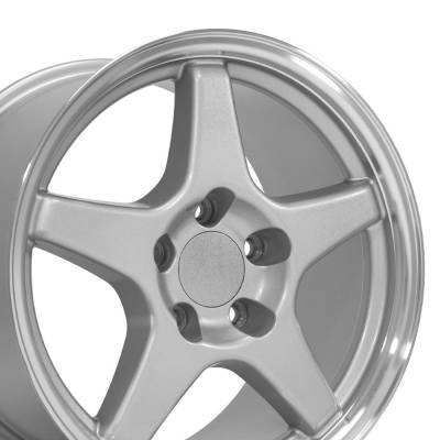 OE Wheels LLC - OE Wheels CV01 17x9.5 5x4.75 56mm Silver/Machined CV01-17095-5475-56SM