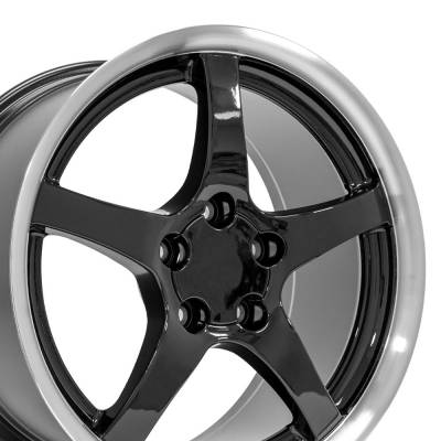 OE Wheels LLC - OE Wheels CV05 18x9.5 5x4.75 54mm Black/Machined CV05-D18095-5475-54BM