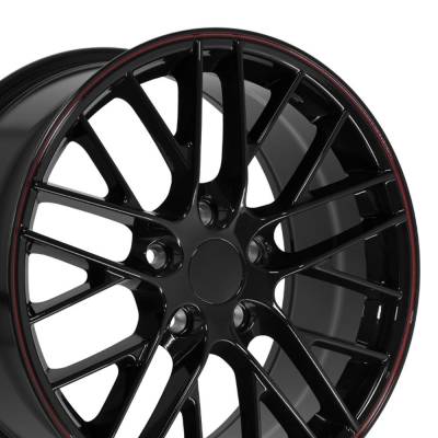 OE Wheels LLC - OE Wheels CV08B 18x8.5 5x4.75 56mm Black CV08B-18085-5475-56BR