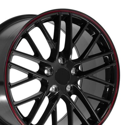 OE Wheels LLC - OE Wheels CV08B 19x10 5x4.75 79mm Black CV08B-19100-5475-79BR