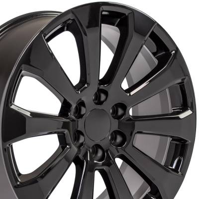 OE Wheels LLC - OE Wheels CV95-22090-6550-28B CV95 22x9 6x5.5 28mm Black