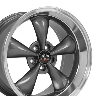 OE Wheels LLC - OE Wheels FR01 18x10 5x4.5 22mm Anthracite/Machined FR01-18100-5450-22AM