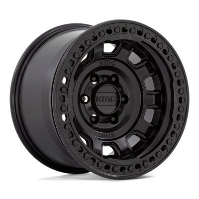 KMC - KMC Wheels KM236 TANK BEADLOCK 17x9 5x5.0 -15mm Satin Black KM23679050715N