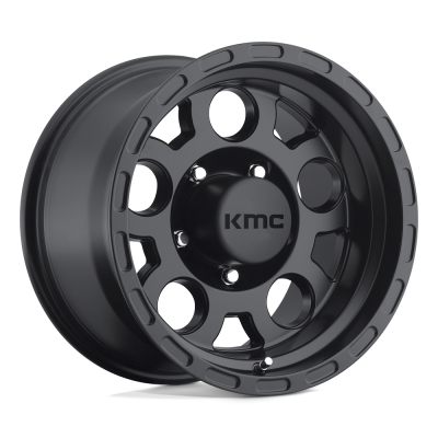 KMC - KMC Wheels KM522 ENDURO 16x8 8x6.5 0mm Matte Black KM52268080700