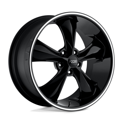 Foose 1PC - Foose Wheels F104 LEGEND 20x8.5 5x4.75 7mm Gloss Black/Milled F10420856150