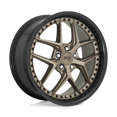 Niche 1PC - Niche Wheels M227 VICE 20x10.5 5x4.5 40mm Matte Bronze/Black M227200565+40