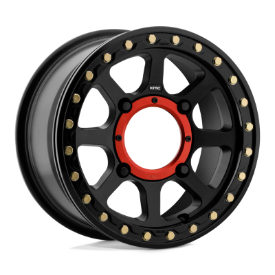 KMC Powersports - KMC Wheels KS23456044738 KS234 ADDICT 2 BEADLOCK 15x6 4x156 38mm Satin Black