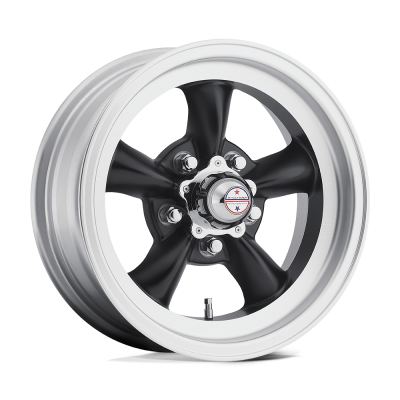 American Racing Vintage - American Racing VN105 TORQ THRUST D 15x8 5x4.75 0mm Satin Black VN10558061B