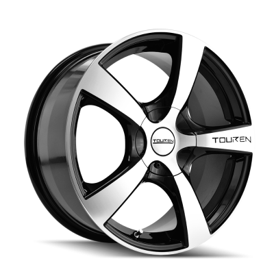 Touren - Touren TR9-3190 18x8 5x100/4.5 40mm Black/Machined 3190-8803M