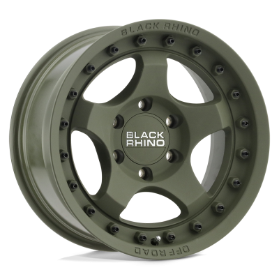Black Rhino Hard Alloys - Black Rhino Wheels BANTAM 18x9 6x5.5 12mm Olive Drab Green 1890BTM126140N12