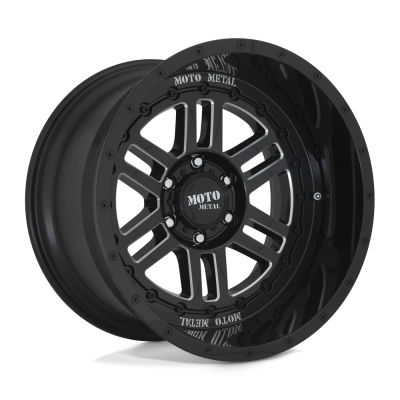 Moto Metal - Moto Metal MO800 DEEP SIX 20x10 6x5.5 -18mm Gloss Black/Milled MO80021068318N