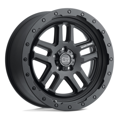 Black Rhino Hard Alloys - Black Rhino Wheels BARSTOW 20x9.5 6x5.5 0mm Matte Black 2095BTW006140M12
