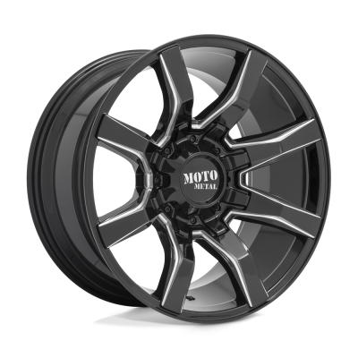 Moto Metal - Moto Metal MO804 SPIDER 20x9 8x6.5 0mm Gloss Black/Milled MO80429080900