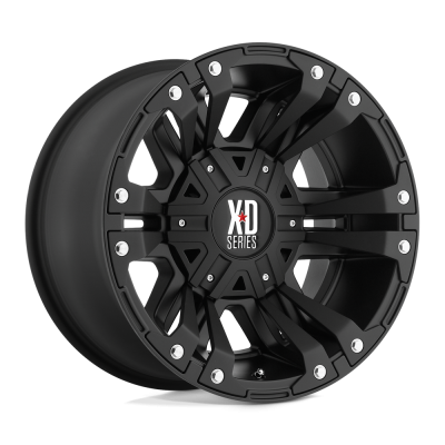 XD - XD Wheels XD822 MONSTER II 17x9 5x5.0 -12mm Matte Black XD82279050712N