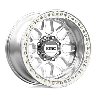 KMC - KMC Wheels KM235 GRENADE CRAWL BEADLOCK 20x10 8x6.5 -48mm Silver KM23521080548N