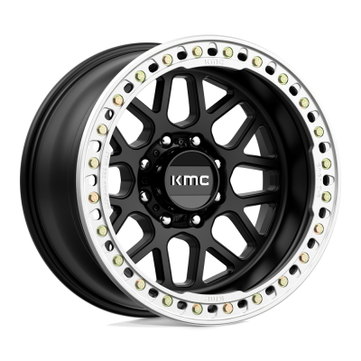 KMC - KMC Wheels KM235 GRENADE CRAWL BEADLOCK 20x10 8x6.5 -48mm Black KM23521080748N