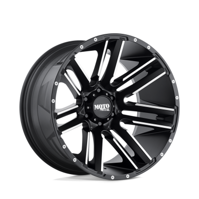 Moto Metal - Moto Metal MO97821087524N MO978 RAZOR 20x10 8x170 -24mm Satin Black/Machined