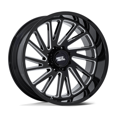 Moto Metal - Moto Metal MO811 COMBAT 22x10 6x5.5 -18mm Gloss Black/Milled MO811BE22106818N