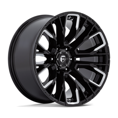 Fuel 1PC - Fuel Off Road D849 REBAR 17x9 6x5.5 -12mm Gloss Black/Milled D84917908445