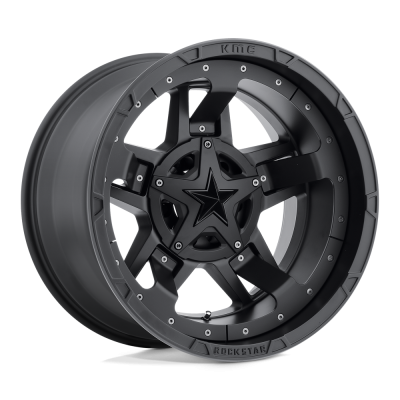 XD - XD Wheels XD827 ROCKSTAR III 20x9 5x4.5/5.0 -12mm Matte Black XD82729054712N