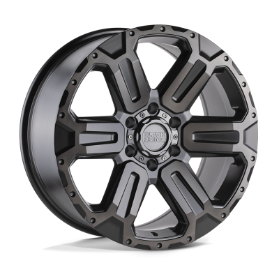 Black Rhino Hard Alloys - Black Rhino Wheels WANAKA 20x9 6x4.5 35mm Matte Gunmetal 2090WKA356114G76