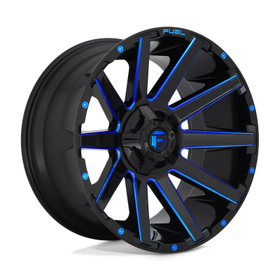 Fuel 1PC - Fuel Off Road D64422209846 D644 CONTRA 22x12 6x135/5.5 -43mm Black/Blue Tint