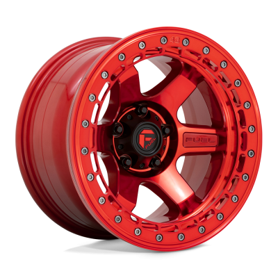 Fuel 1PC - Fuel Off Road D123 BLOCK BEADLOCK 17x9 5x5.0 -15mm Candy Red D12317907545