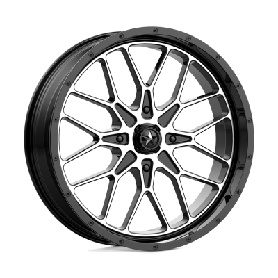 MSA Offroad Wheels - MSA Wheels M45 PORTAL 20x7 4x110 0mm Gloss Black/Machined M45-020710