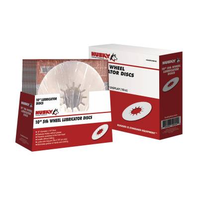 Husky Towing - Husky Towing 34914010 Fifth Wheel Hitch Lube Disc 10" Dia Counter Display 10Pc