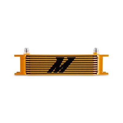 Mishimoto - Mishimoto MMOC-10-8GD Universal 10-Row Oil Cooler -8AN Gold