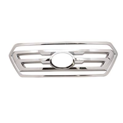 Coast To Coast - Coast To Coast GI176 Chrome ABS Grille Insert Overlay Bar Style No Logo Cutout