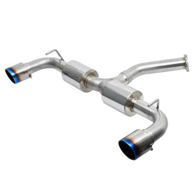 Injen - Injen SES1343ABTT Stainless Steel Axle-Back Exhaust System w/Burnt Titanium Tips