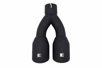 Roush Performance - Roush Performance Dual Exhaust Tip Kit Black 19-23 Ranger 2.3L 422317