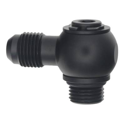 DeatschWerks - DeatschWerks 6-02-0415-B 6AN ORB Male To 6AN Male Flare 90-Degree Swivel Adapter