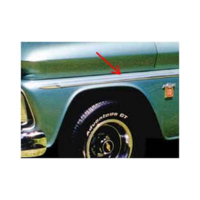 Brothers Trucks - Brothers Trucks FSM0200 Fender Molding Left/Right for 62-63 Chevy/GMC C/K Truck