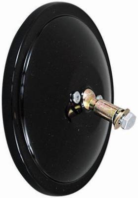 Peterson - Peterson 605 Flat Black 5" Round Mirror w/Adjustable Ball Stud Univ. Mounting