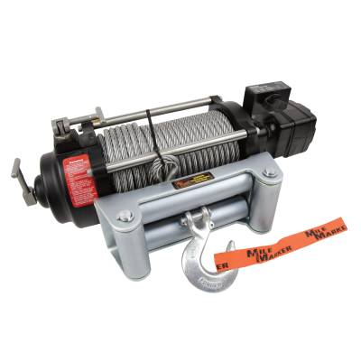 Mile Marker - Mile Marker 75-50050C 9000 LB Hydraulic Winch 24V Motor w/Roller Fairlead